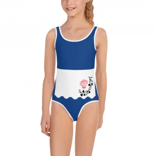 Provincial Belle All-Over Print Kids Swimsuit