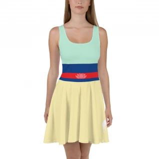 Mulan and little Brother Skater Dress