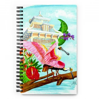 Floridian Spoonbills Spiral notebook