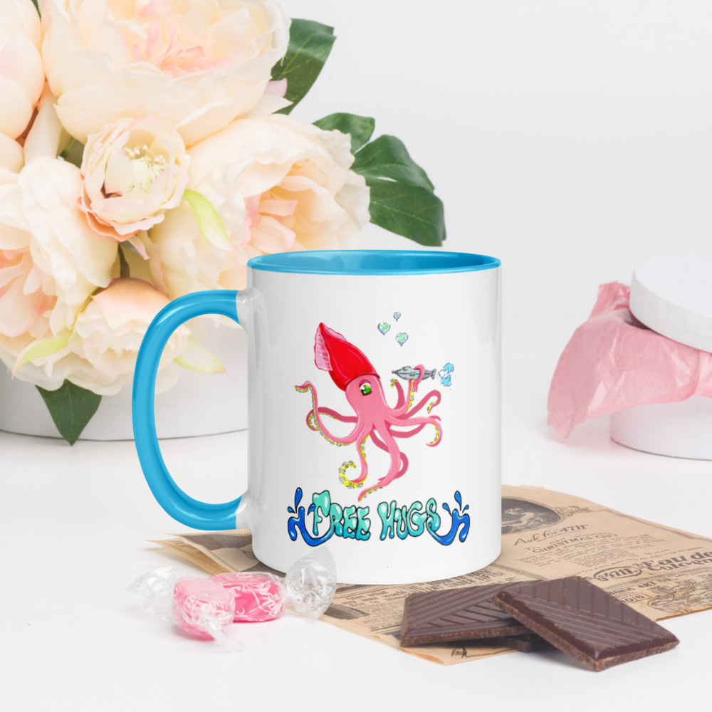 Free Hugs Mug with Color Inside