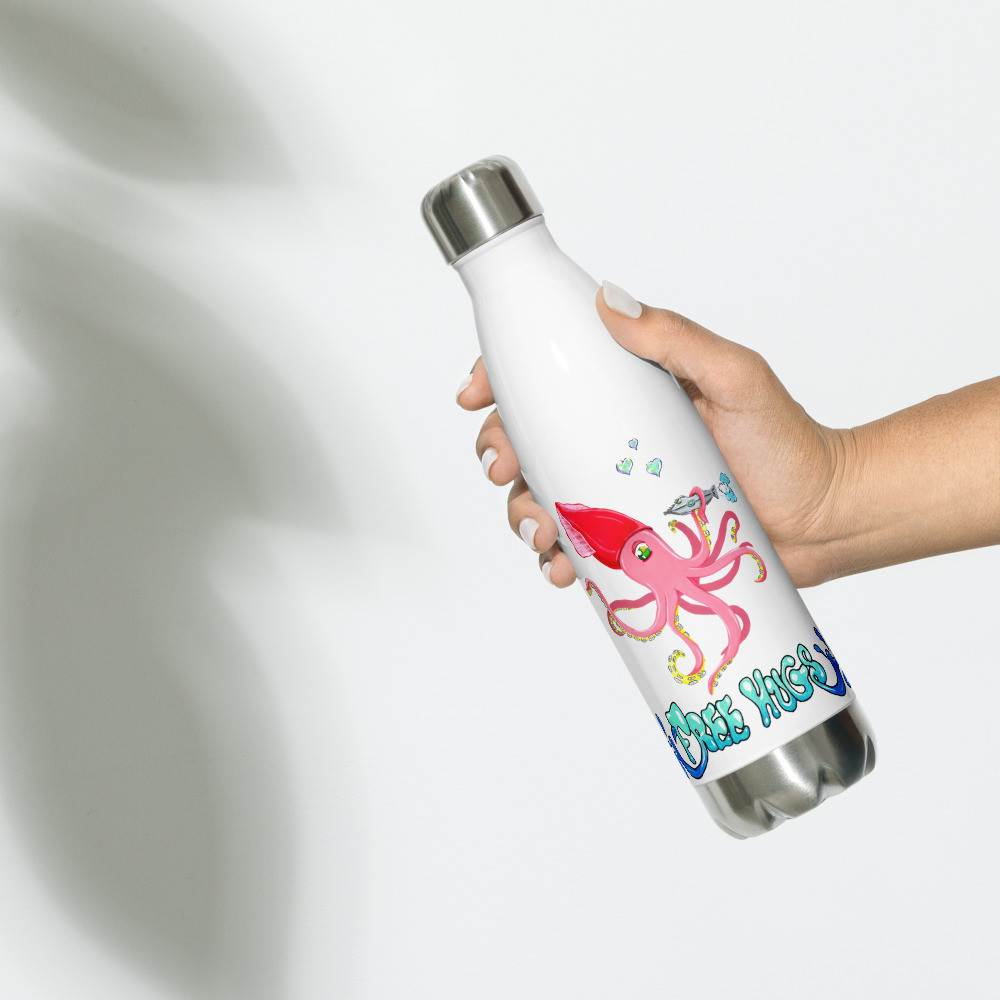 Free Hugs Stainless Steel Water Bottle