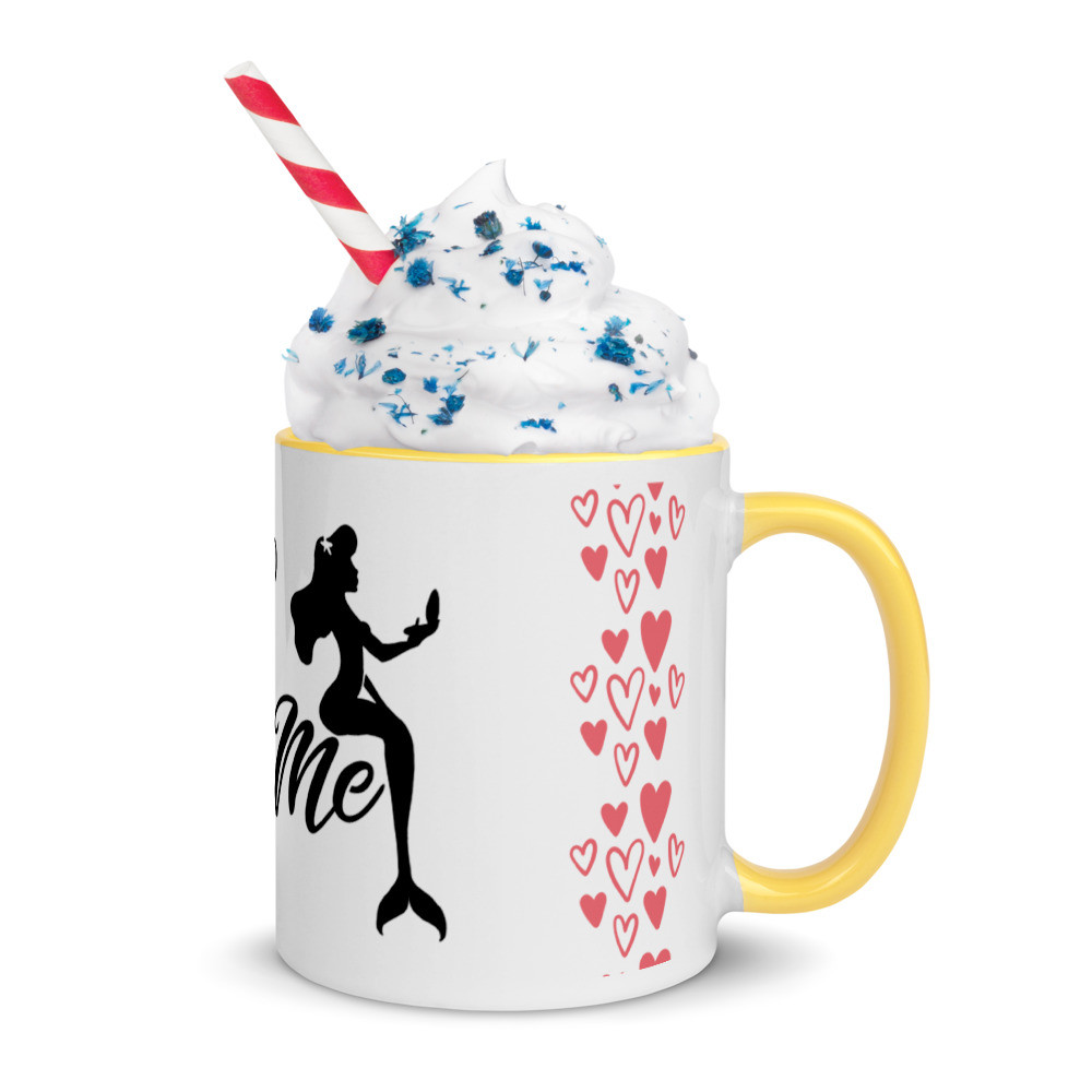 Kiss Me Mug with Color Inside