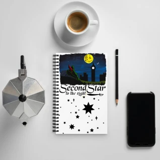 Second Star Spiral notebook
