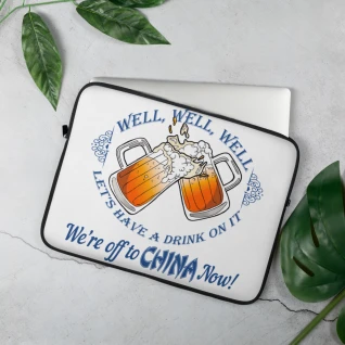 Off to China Laptop Sleeve