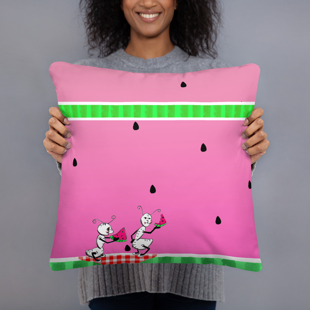 Watermelon ants Pillow