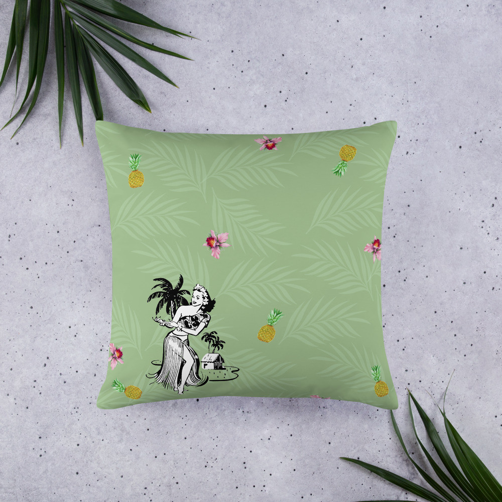 Hula collage Pillow