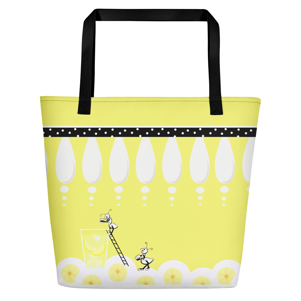 Lemonade ants Beach Bag