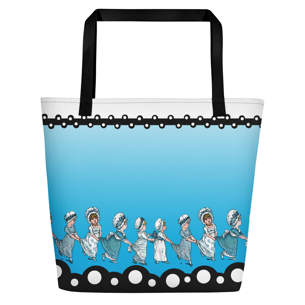 Blue girls Beach Bag