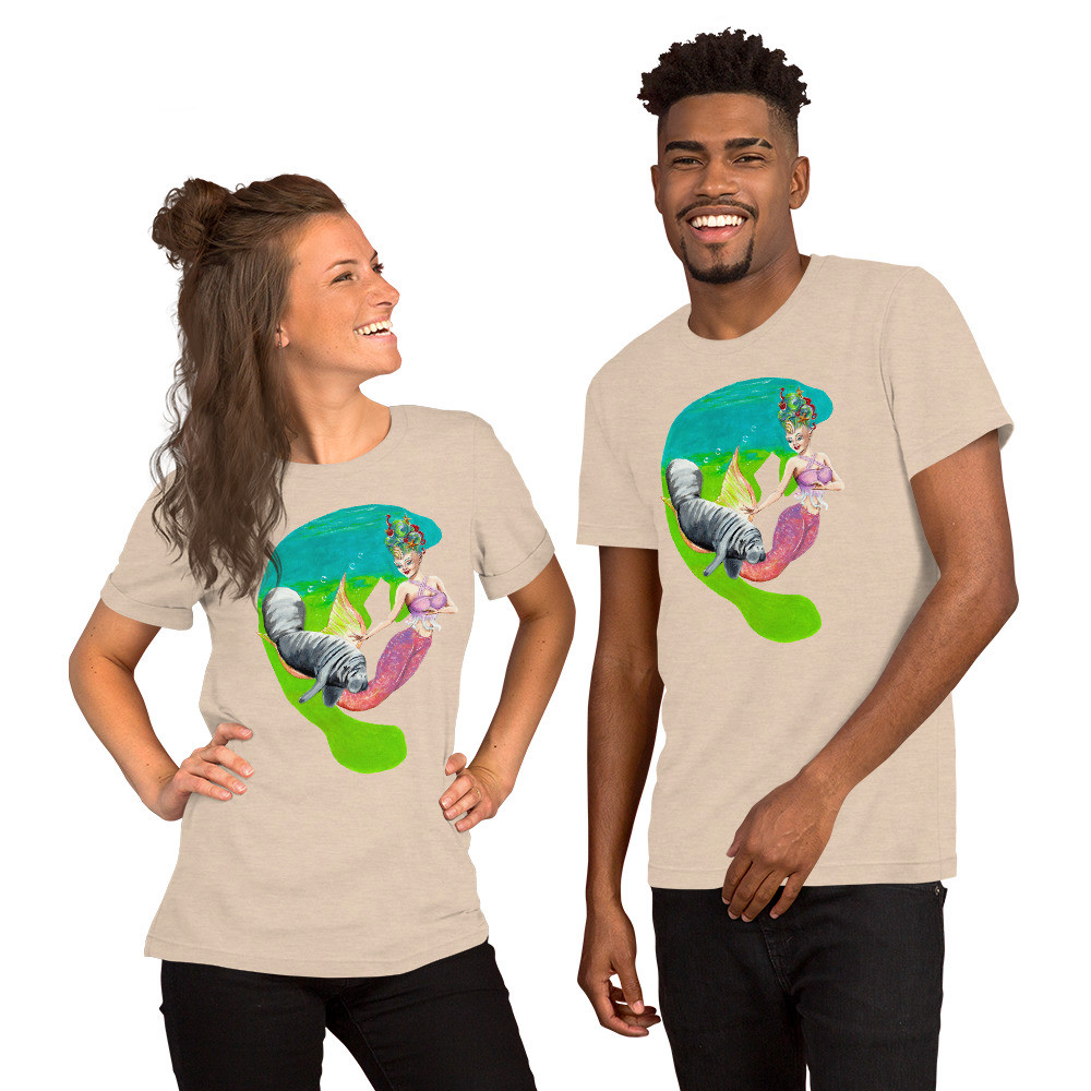 Mermaid and manatee baby Unisex T-Shirt