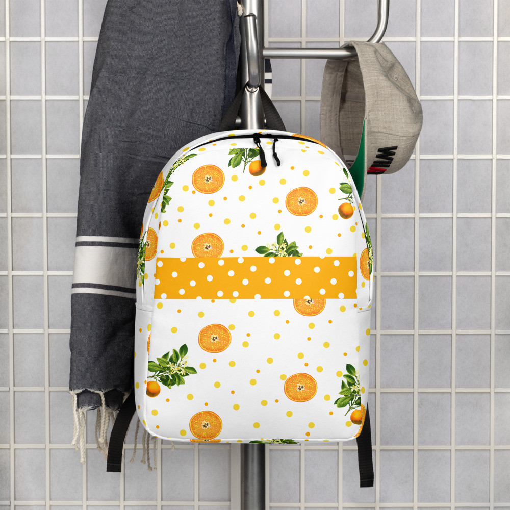 Oranges and Blossoms Minimalist Backpack
