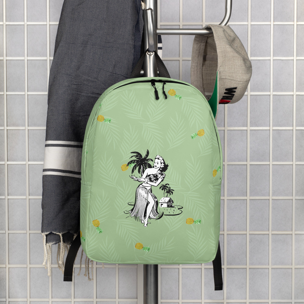 Hula and pineapples Minimalist Backpack