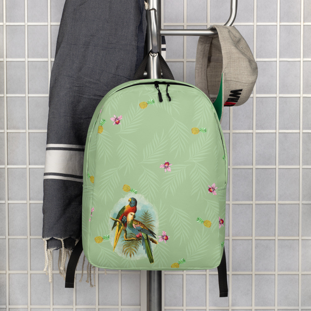 Orchids and Parrots Minimalist Backpack