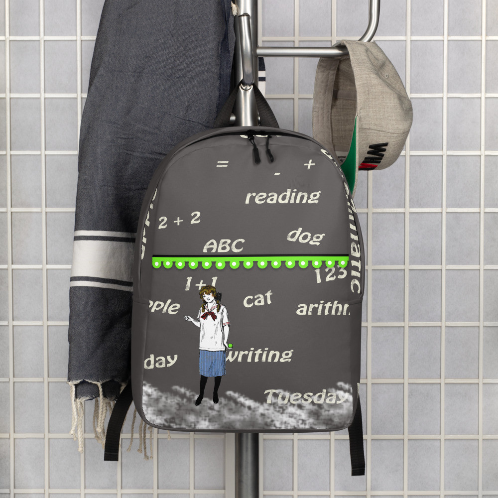 School girl Minimalist Backpack