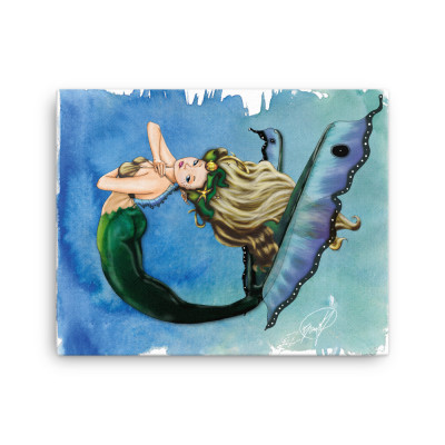 Butterfly Mermaid Canvas