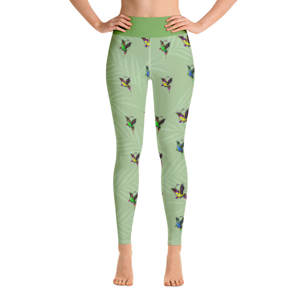 Vintage parrots Yoga Leggings