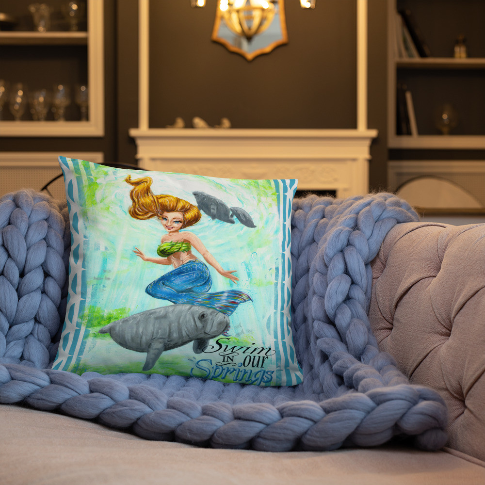Mermaid Spring Pillow