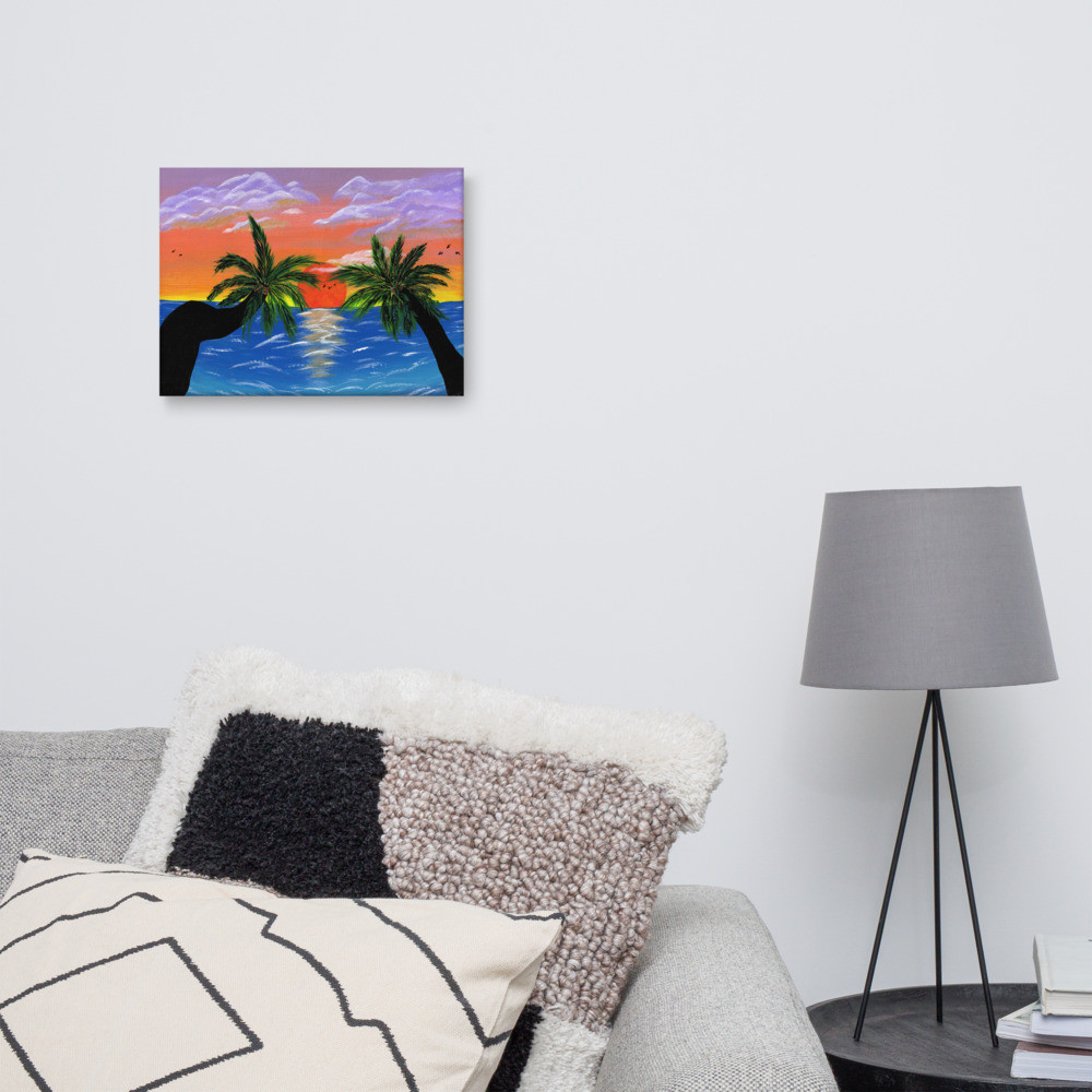 Tropical Sunset Canvas