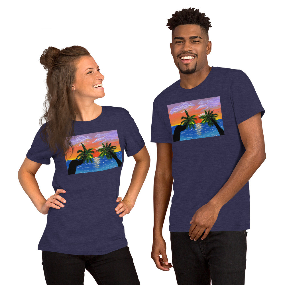 Tropical Sunset Short-Sleeve Unisex T-Shirt