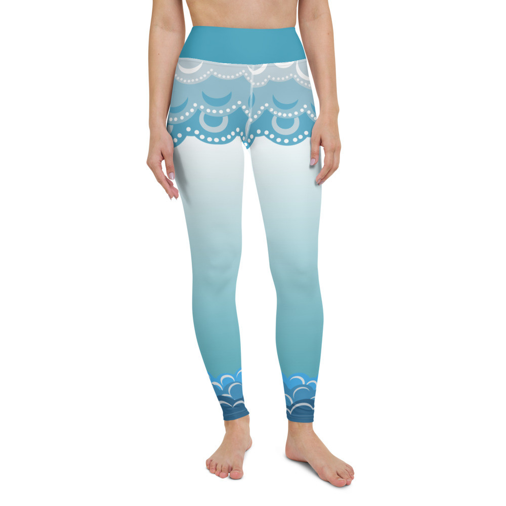 Clouds and waves Yoga Leggings