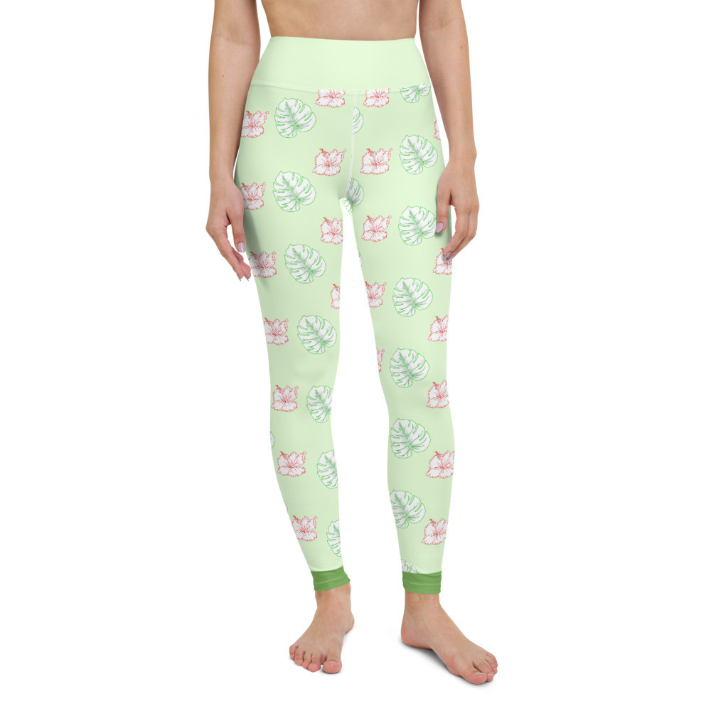 Tropical plants Yoga Leggings