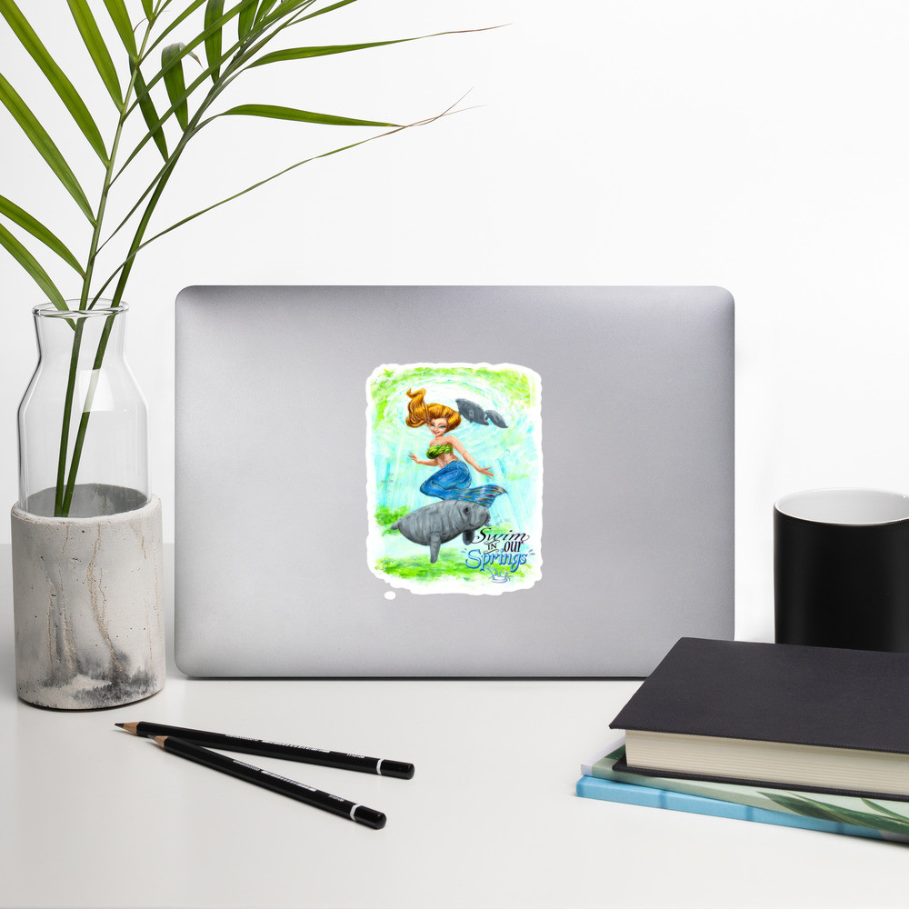 Mermaid spring sticker