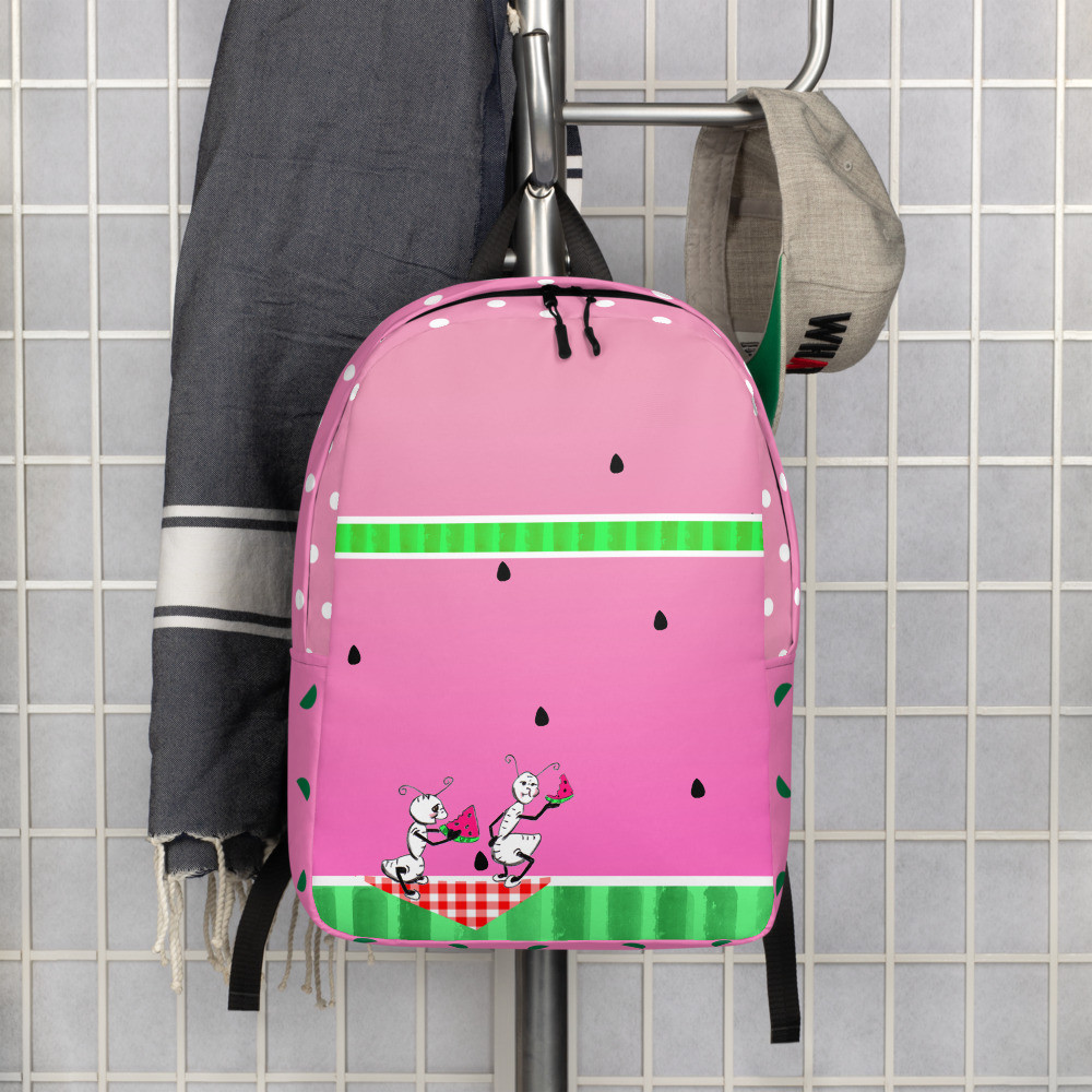Watermelon ants Minimalist Backpack