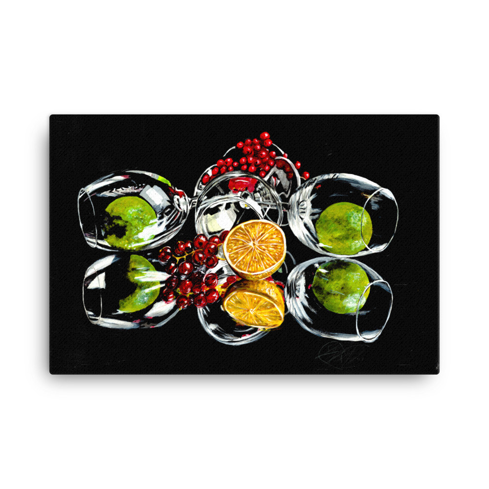 Citrus Reflections Canvas Wrap