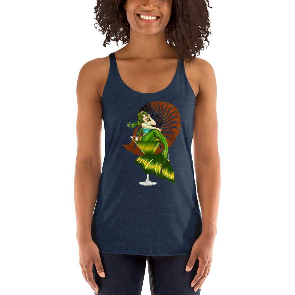 Green Mer-tini Women's Racerback Tank