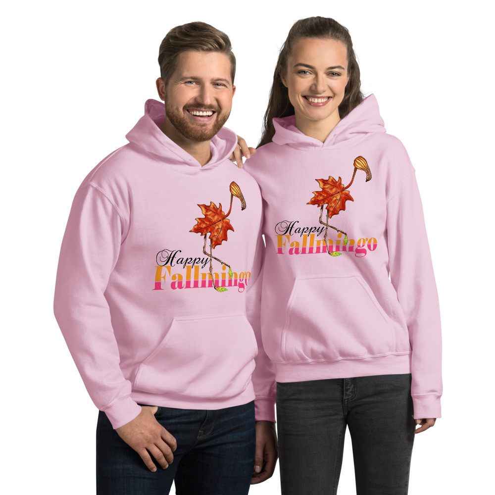 Happy Fallmingo Unisex Hoodie