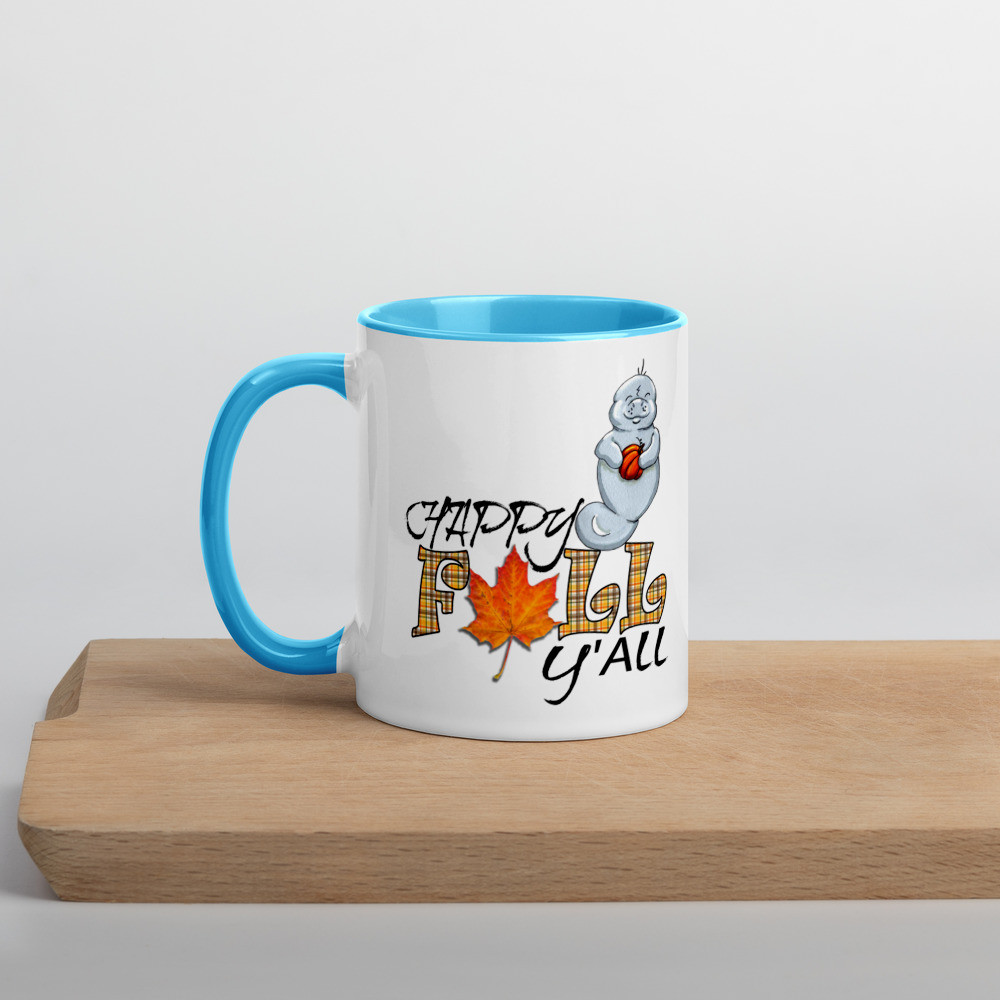 Happy Fall Ya'll Mug with Color Inside