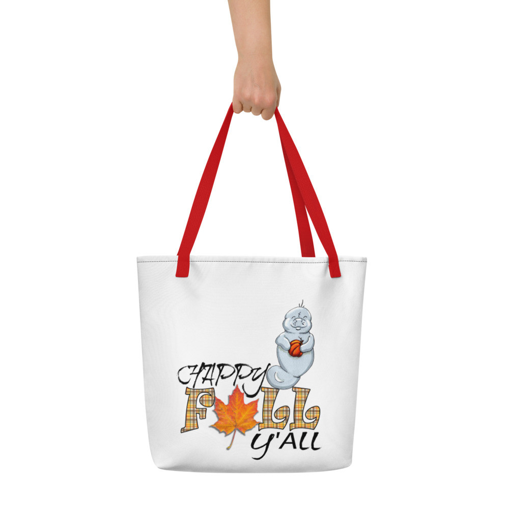 Happy Fall Ya'll Beach Bag
