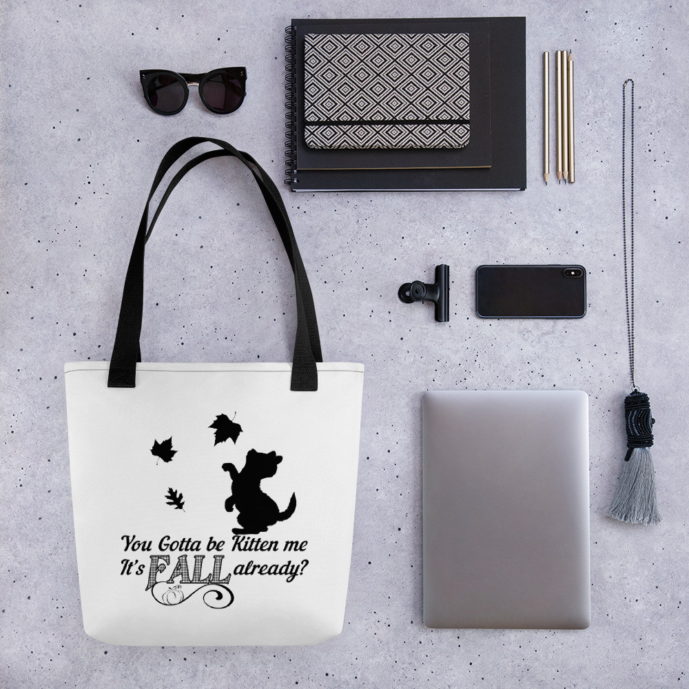 Fall Kitten Tote bag