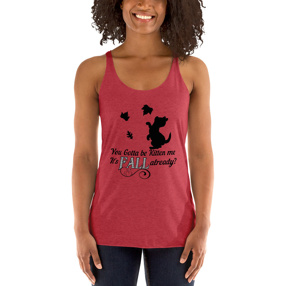 Fall Kitten Women's Racerback Tank