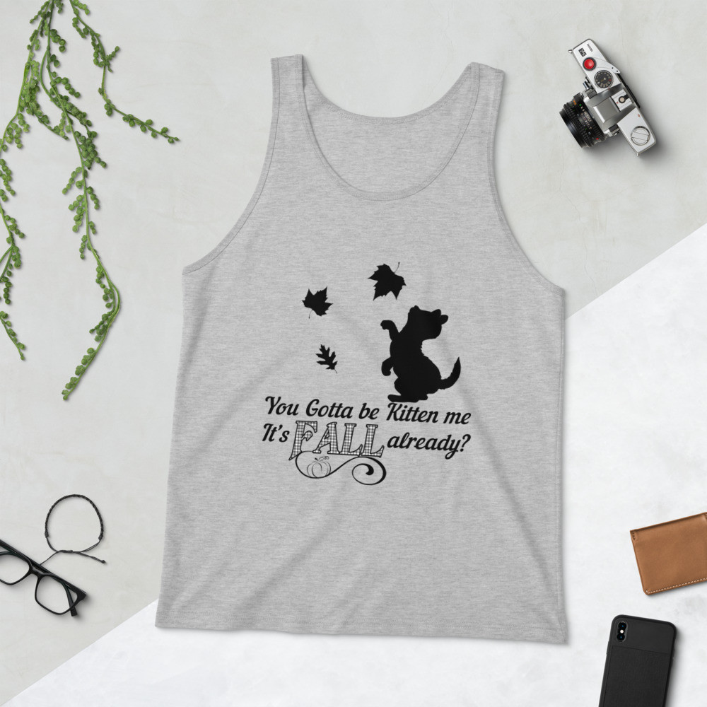 Fall Kitten Unisex Tank Top