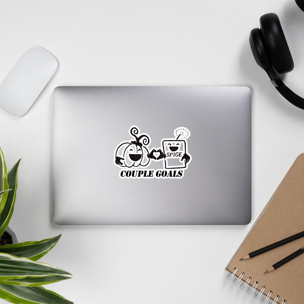 Couple Goals Bubble-free stickers