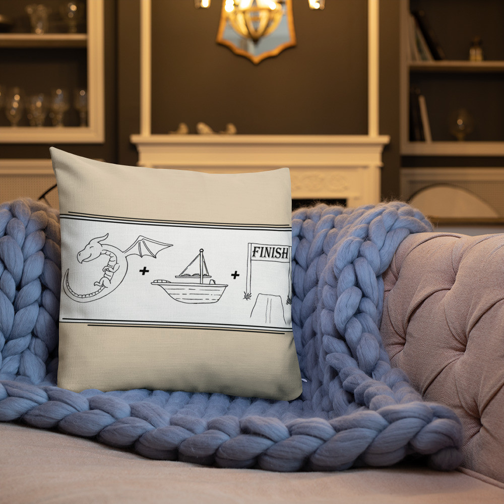 Rebus Dragonboat Premium Pillow