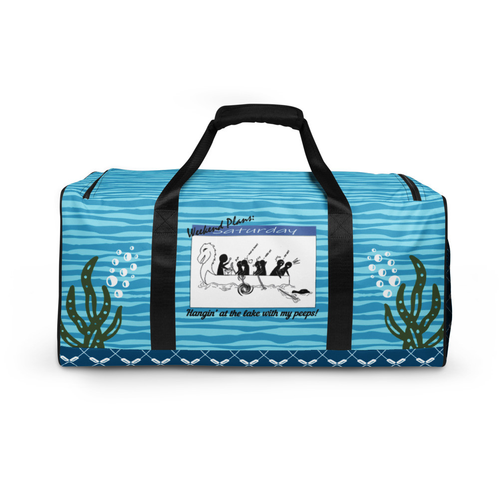 Hangin' at the lake, dragonboat Duffle bag