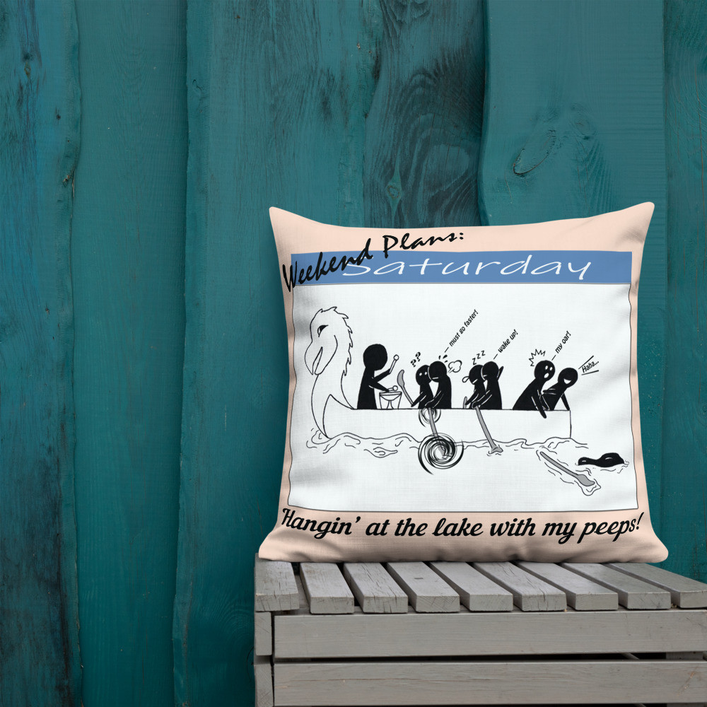 Hanging at the Lake Premium Pillow