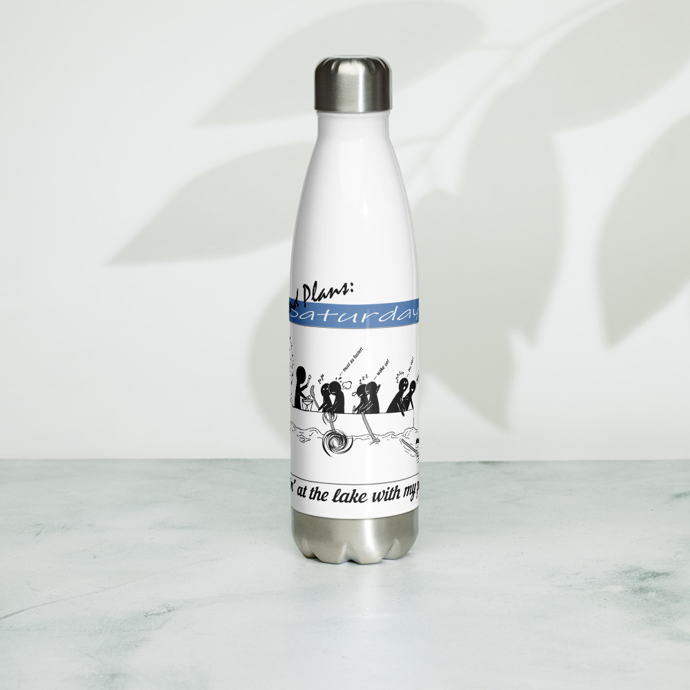 Hanging at the Lake Stainless Steel Water Bottle