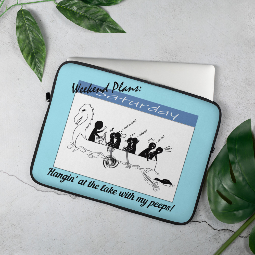 Hanging at the Lake Laptop Sleeve