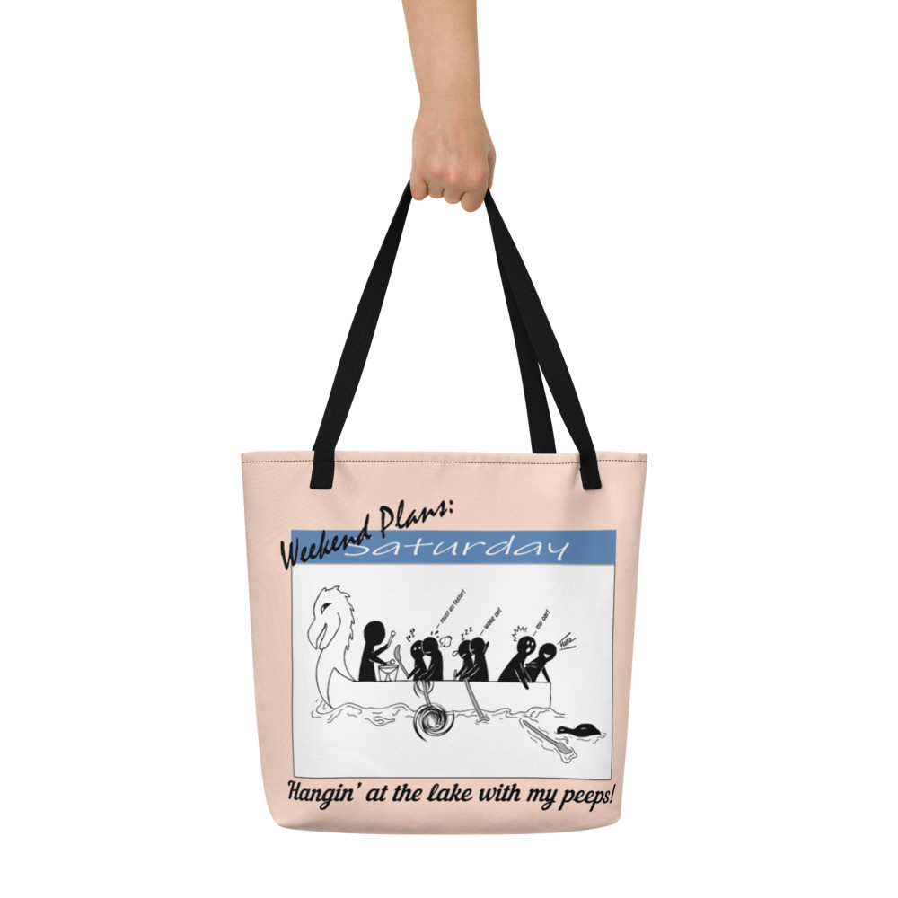 Hanging at the Lake Beach Bag