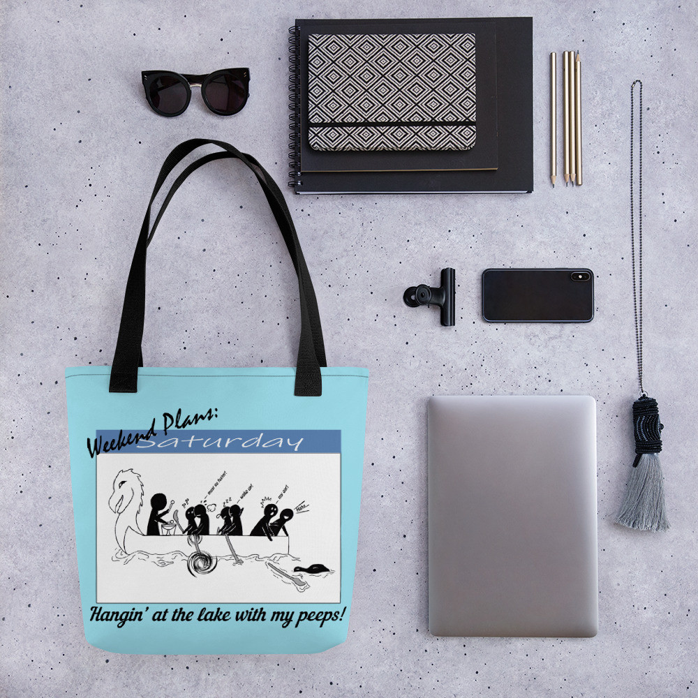 Hanging at the Lake Tote bag
