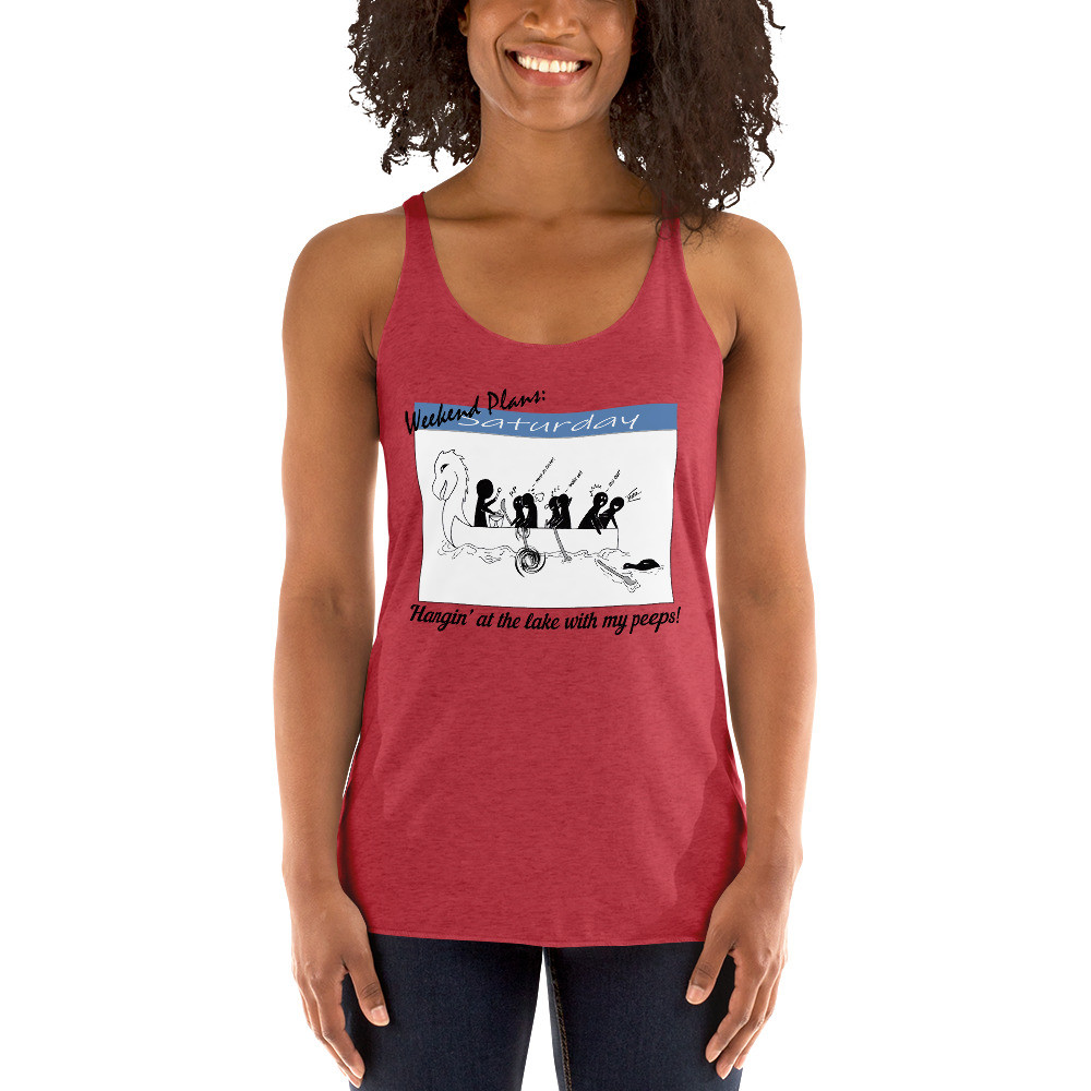 Hanging at the Lake Women's Racerback Tank