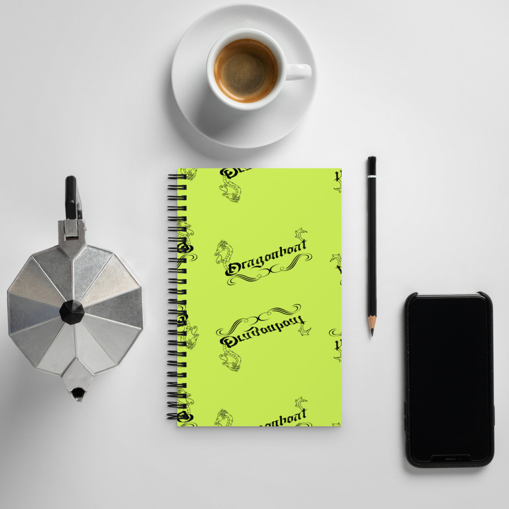 Dragonboat Title Spiral notebook