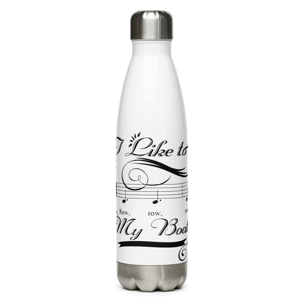 Row My Boat Stainless Steel Water Bottle