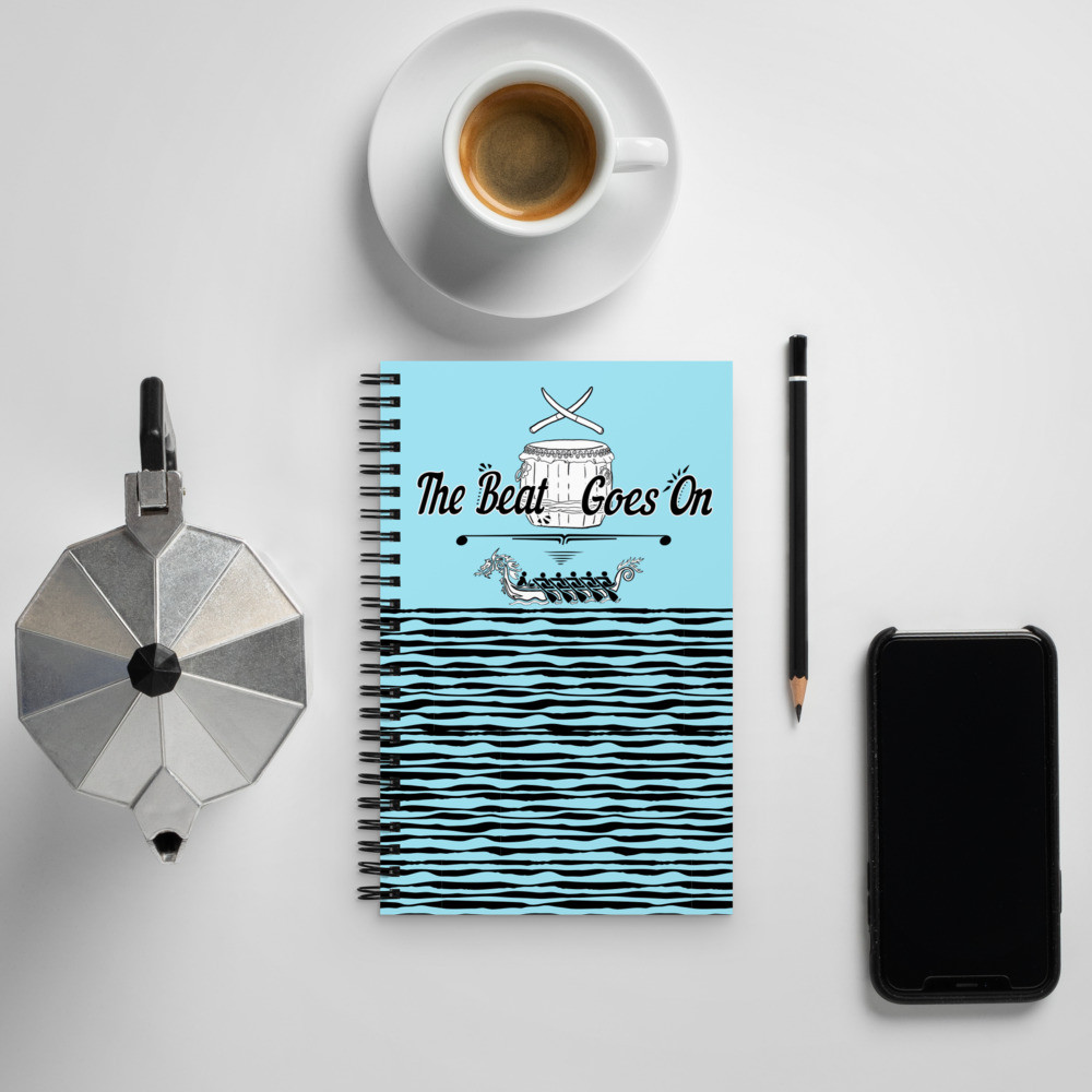 Beat Goes On Spiral notebook