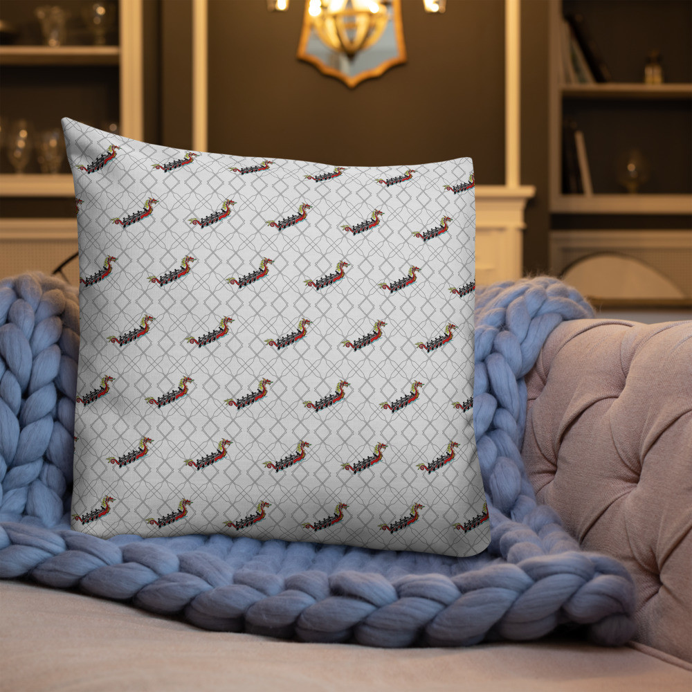 Dragonboat print Premium Pillow