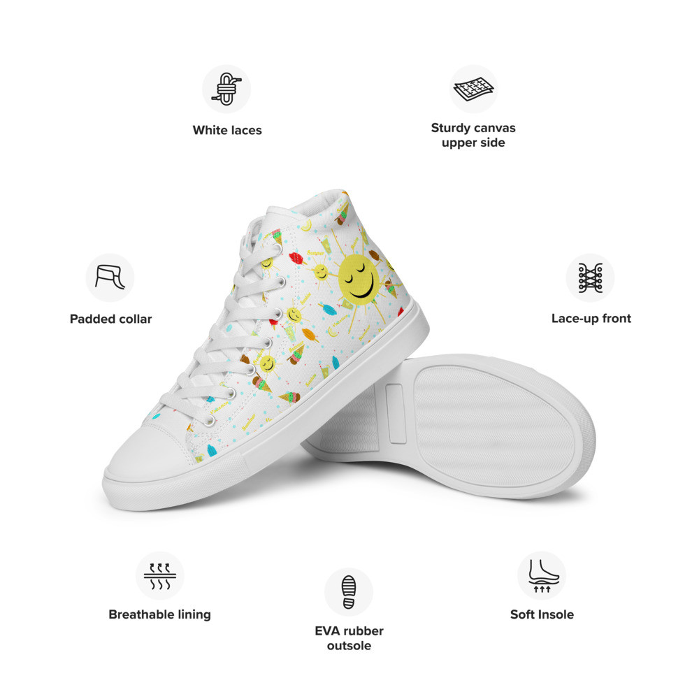 Summer Treats Women’s high top canvas shoes