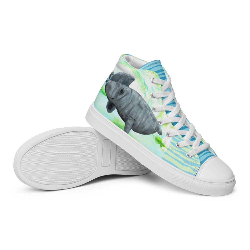 Manatee Springs Women’s high top canvas shoes