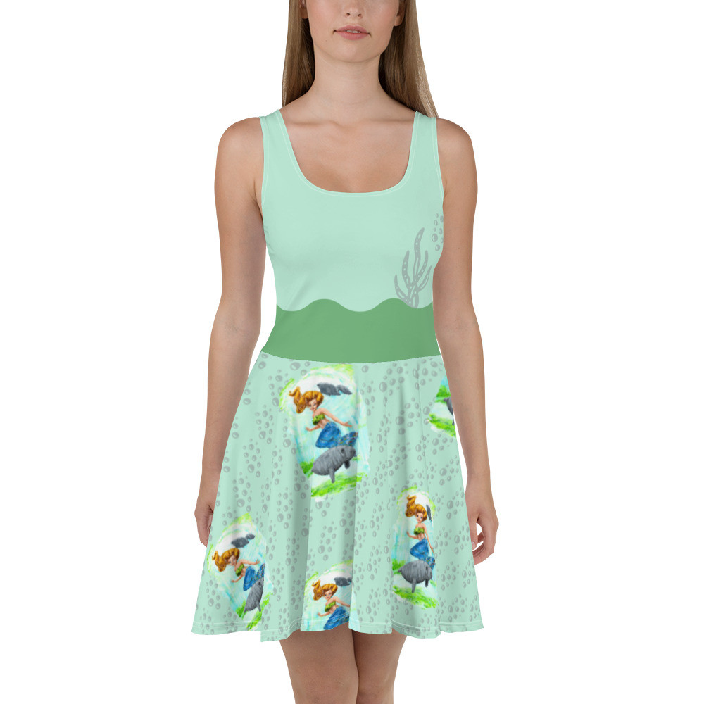 Mermaid Springs Skater Dress